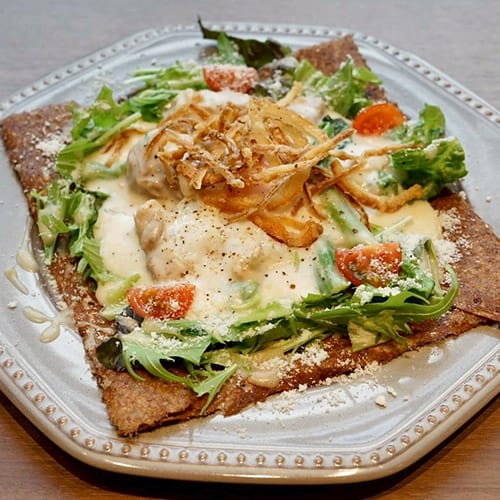 菜の花と鶏肉のクリームガレット